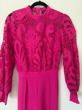 Pink Wide Leg, full length romper